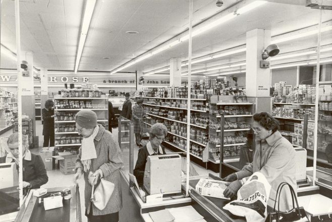 Epsom checkouts 1973 | John Lewis Partnership archives