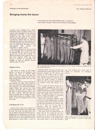 Bringing Home the Bacon Bringing Home the Bacon | Acknowledgement to the John Lewis Partnership Archive