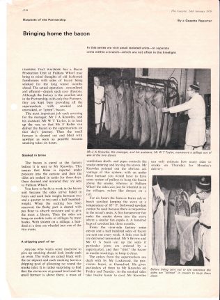 Bringing Home the Bacon | Acknowledgement to the John Lewis Partnership Archive