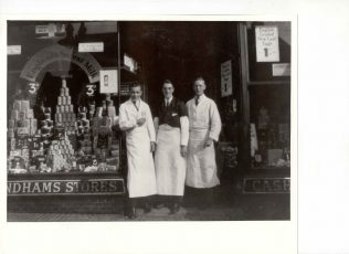 Harold Tickner (centre) at Cricklewood 1935 | John Lewis Partnership archives