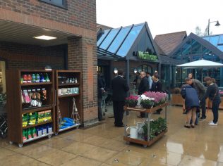 A wet view of the Little Waitrose Hawkhurst customer entrance | Store Planning Photo Library