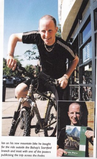 Ian's ready to ride the Andes