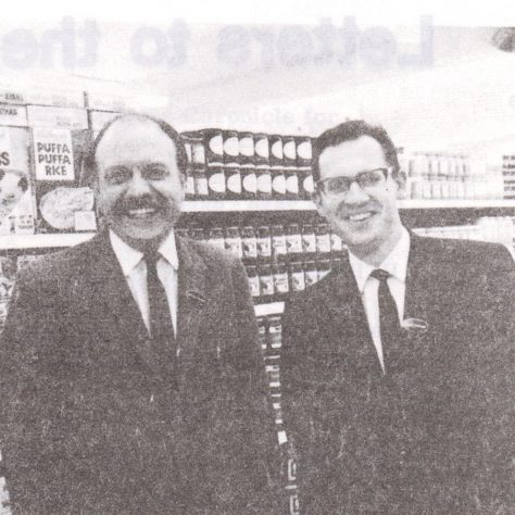 Mr Larter and Mr Tatham at Waitrose Romsey 1969 | Waitrose Chronicle