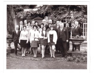 Partners at decimal training course, Odney 1971; 1st left Fred West BM 123, 1st right 'McGoldrick'Deputy 123, back row 1st right Trevor Brown, back row 3rd right Terry Freegard Partners at decimal training course, Odney 1971; 1st left Fred West BM 123, 1st right 'McGoldrick'Deputy 123, back row 1st right Trevor Brown, back row 3rd right Terry Freegard | Terry Hammond