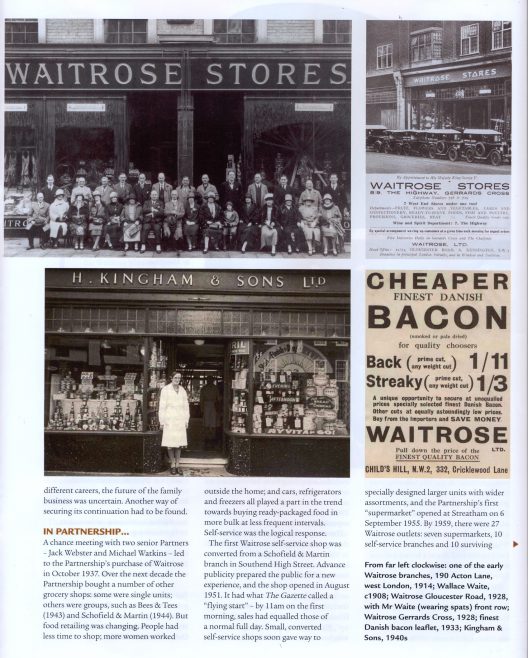 Waitrose: 75 years in the Partnership.