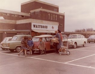 This is the view of the rear entrance and exit to the branch which had a very large car park | Merchandising photo library