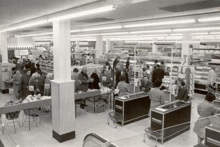 Checkouts, Brighton 1966 Checkouts, Brighton 1966 | John Lewis Partnership Archive collection A/2403n iv