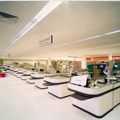 Chichester checkouts preopening 1980 | John Lewis Partnership archives