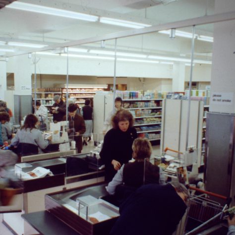 Godalming - checkouts at old branch 1994 | John Lewis Partnership archive collection