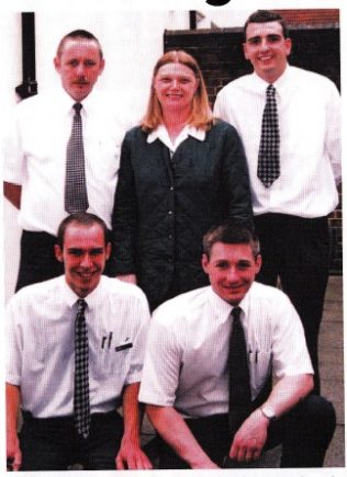 Pictured are some of those who went on the walking weekend:  Back row, left to right, Mike Perry, Angela Watret, Ian Laidler, Front row: Pete Mann and Mike Hinchliff